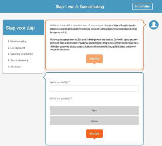 Een voorbeeld van een online survey