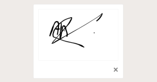 icoon voor handtekening formulierveld